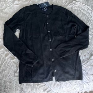 Black cashmere cardigan